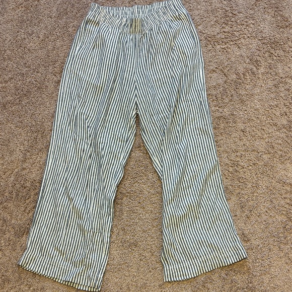 Wide leg linen blend pants - Picture 1 of 2